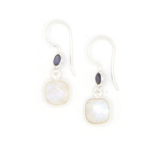 Stone Skip Sterling Silver Earrings