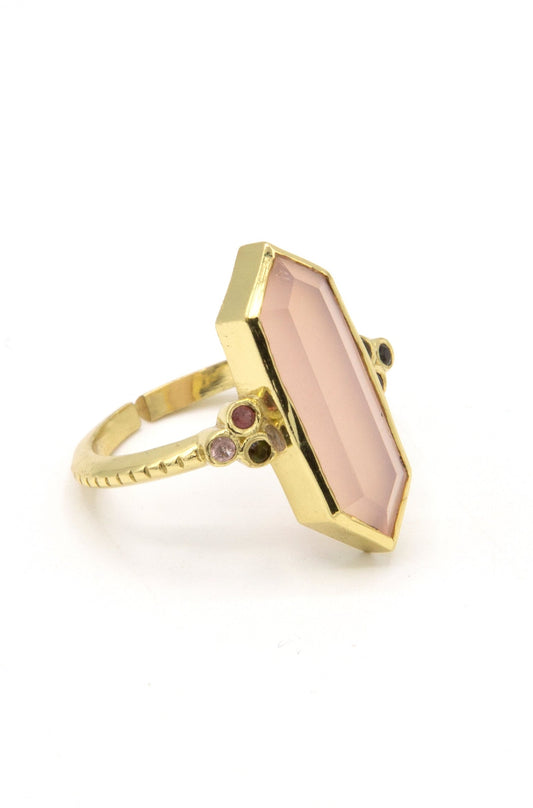 Unconditional Love Adjustable Brass Ring
