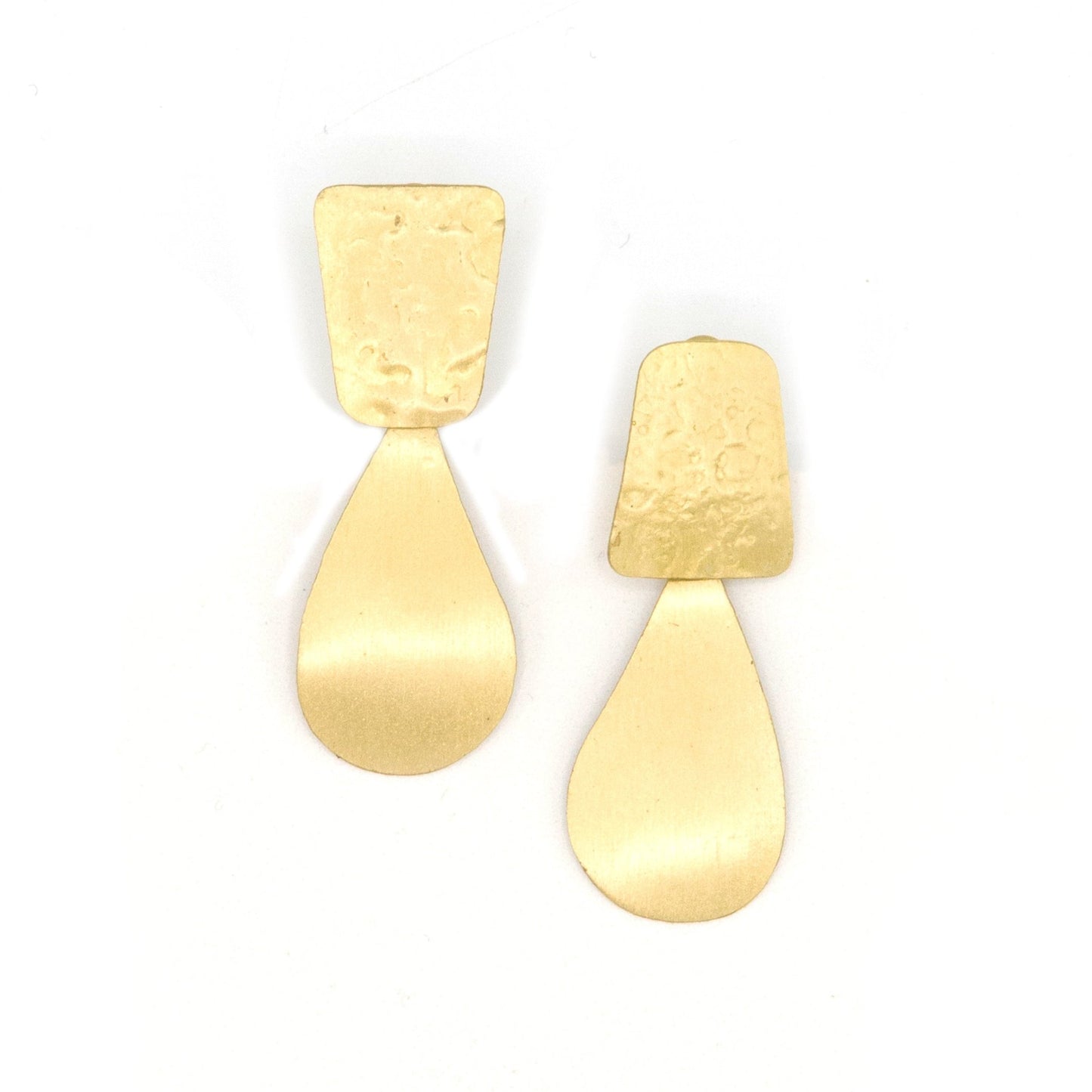 Lamp Stud Brass Earrings