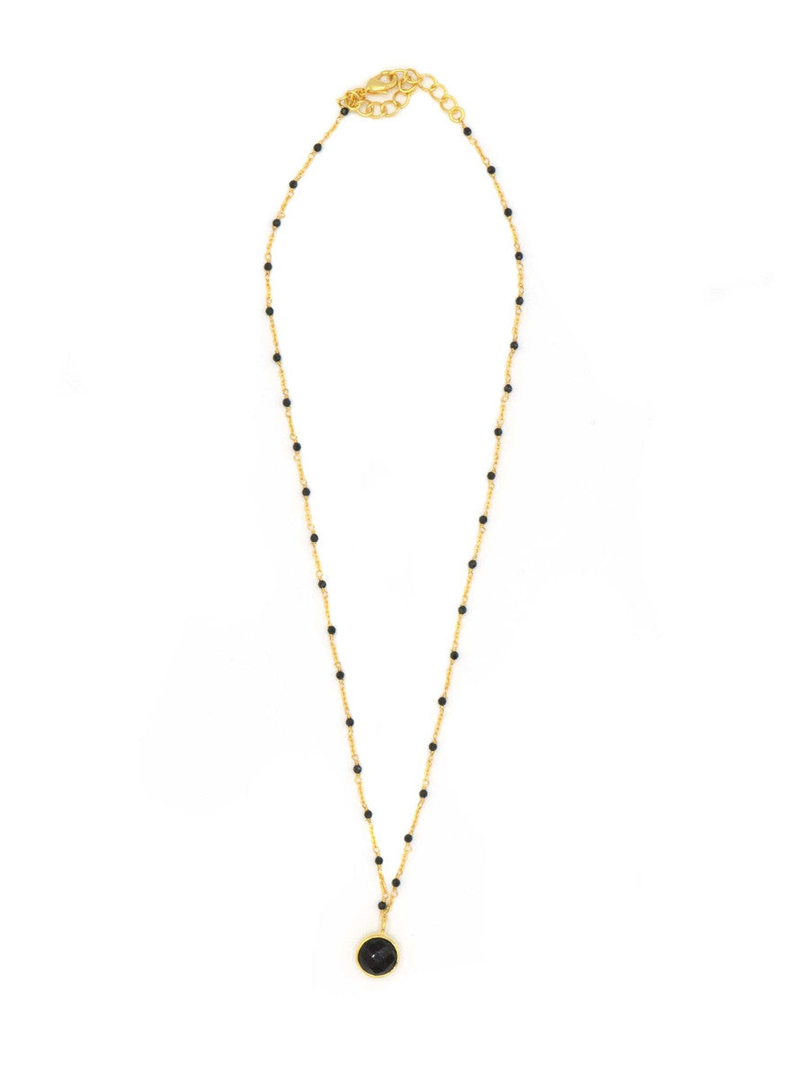 Dainty shops gold beaded necklace