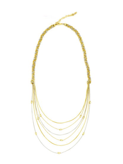 long layered metal necklace | Fair Anita