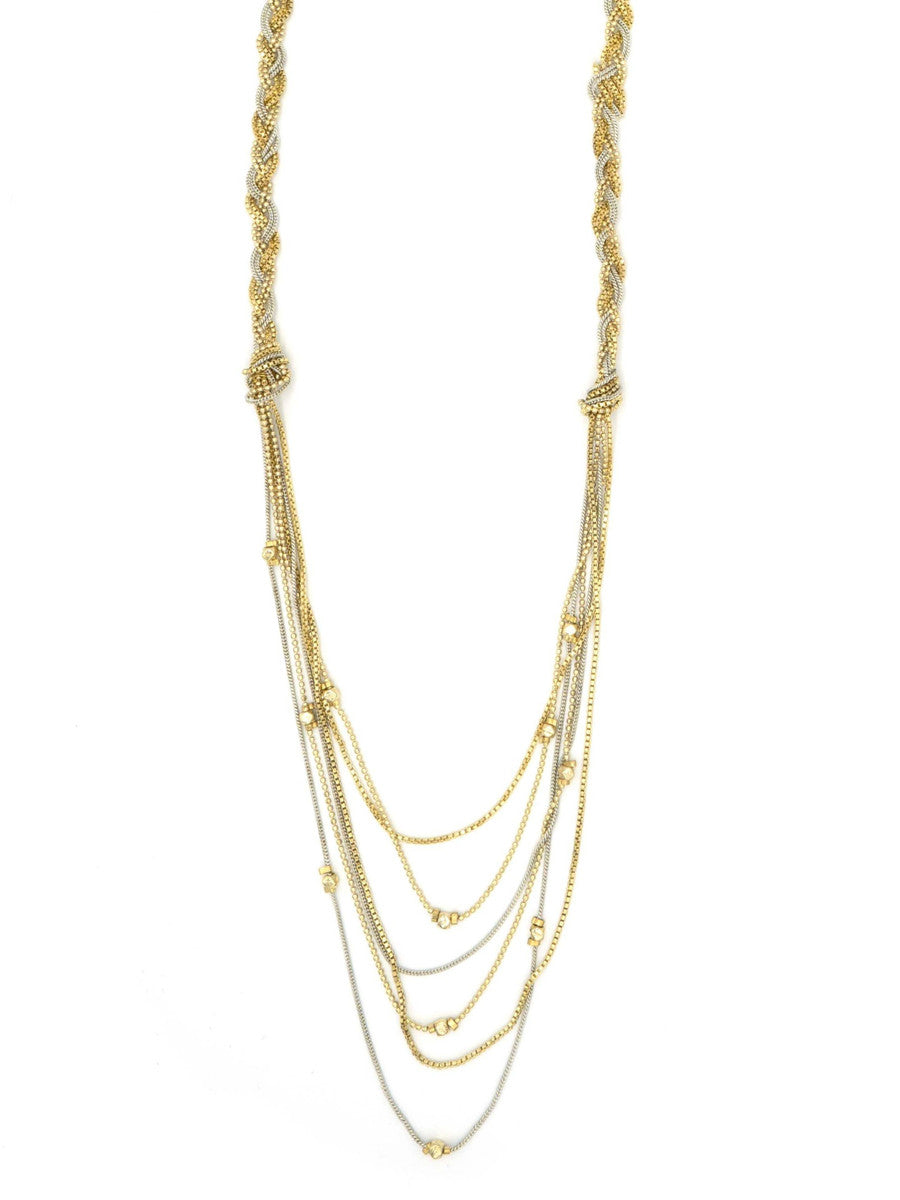 long layered metal necklace | Fair Anita