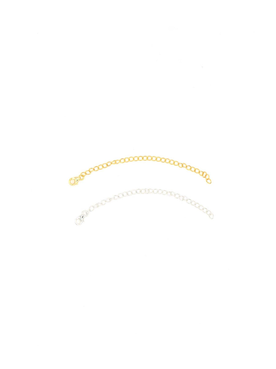  925 Sterling Silver Necklace Extender Gold Necklace Extender  Gold Chain Extenders for Necklaces 2, 4, 6 Inches