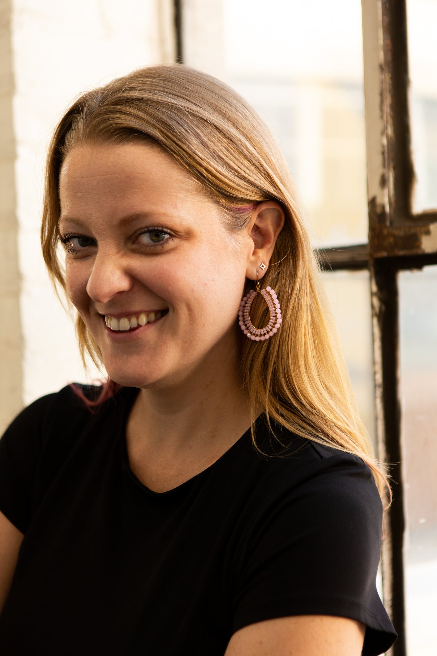 Woven Formation Drop Earrings