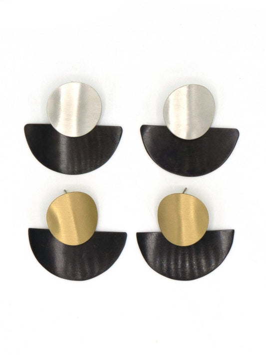 stacked disk earrings_Fair Anita