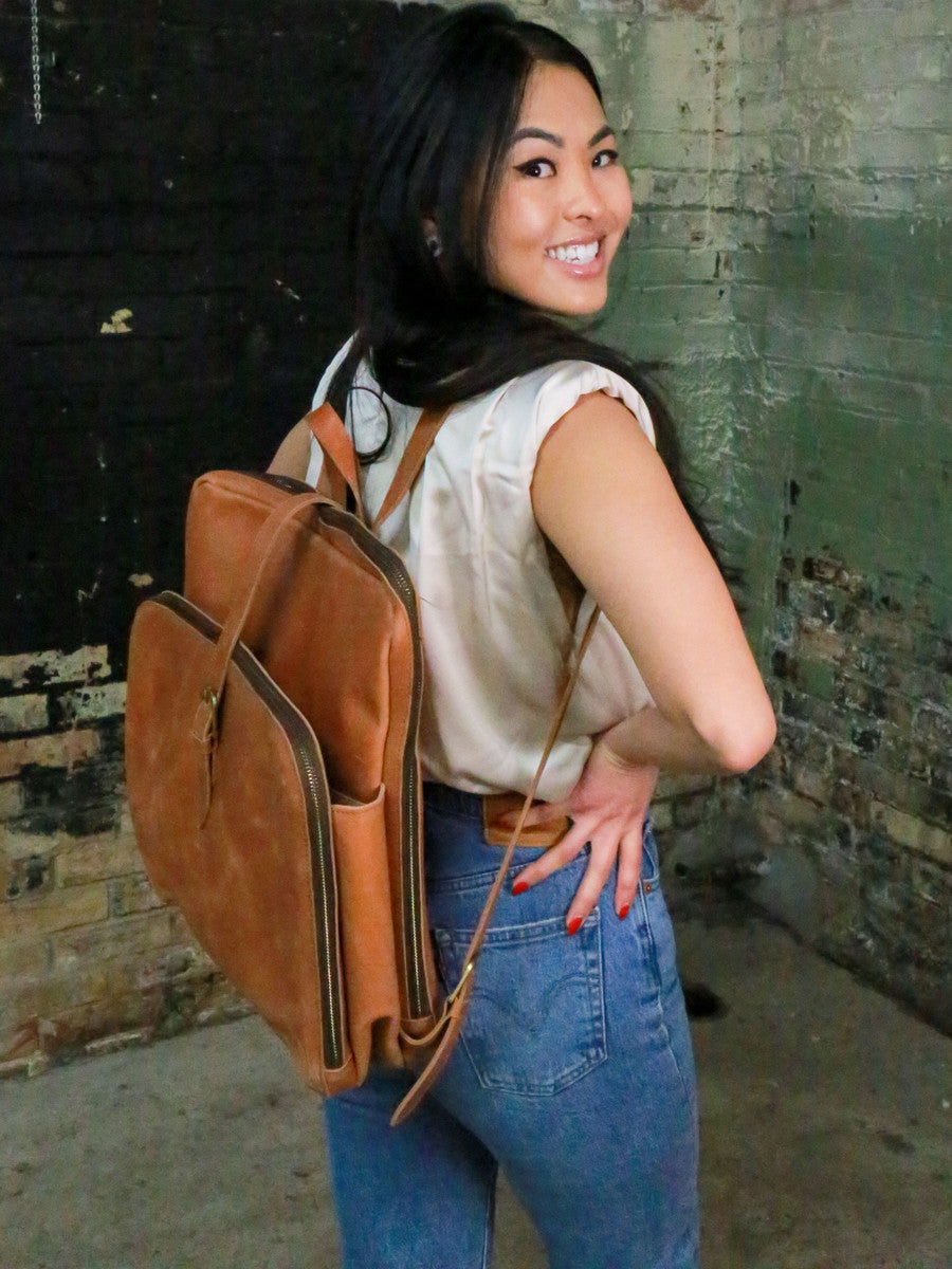 backpack voyager leather Voyager Leather Backpack from Ethiopia | Fair Anita