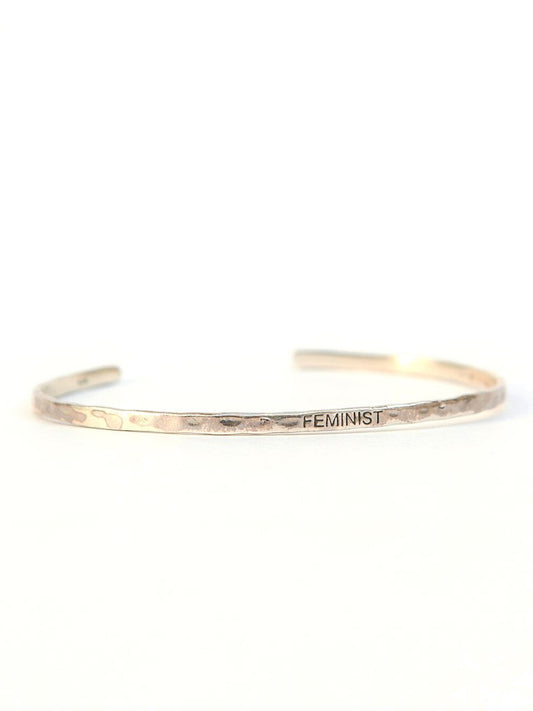 Fair trade feminist cuff bracelet | Fair Anita