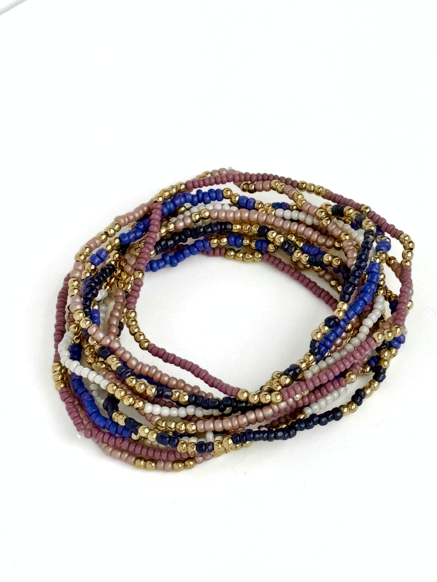 Festival Seed Bead Elastic Bracelet Set