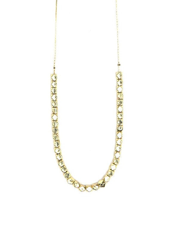 Long gold fair trade necklace | Fair Anita