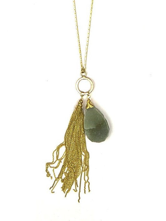front clasp tassel necklace | Fair Anita