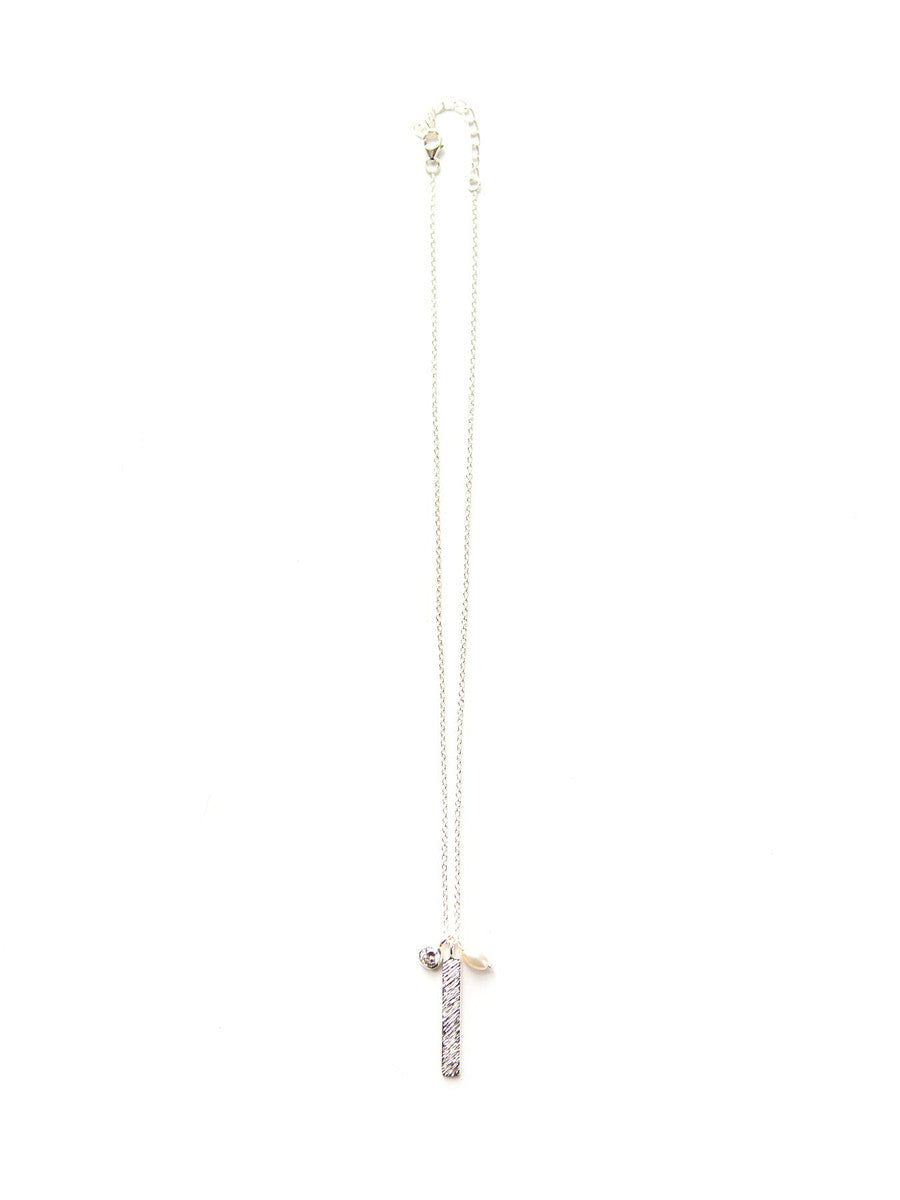 hammered rectangle multi pendant necklace | Fair Anita