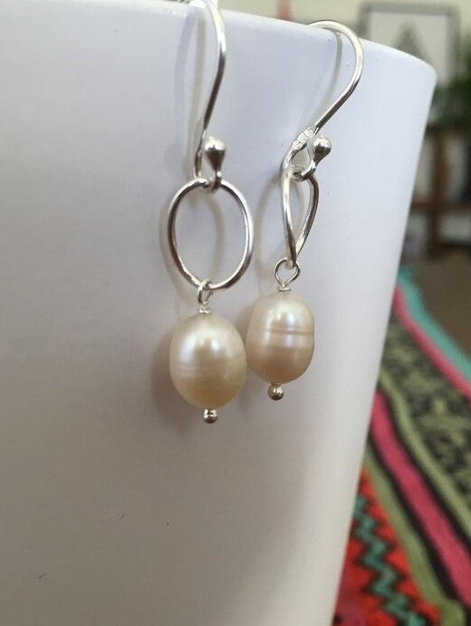 Blue - Amaira Fabart Handmade Pearl Earrings main image 1