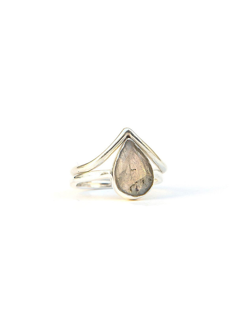 Labradorite stone silver ring | Fair Anita