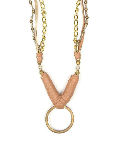Leather Loop Necklace