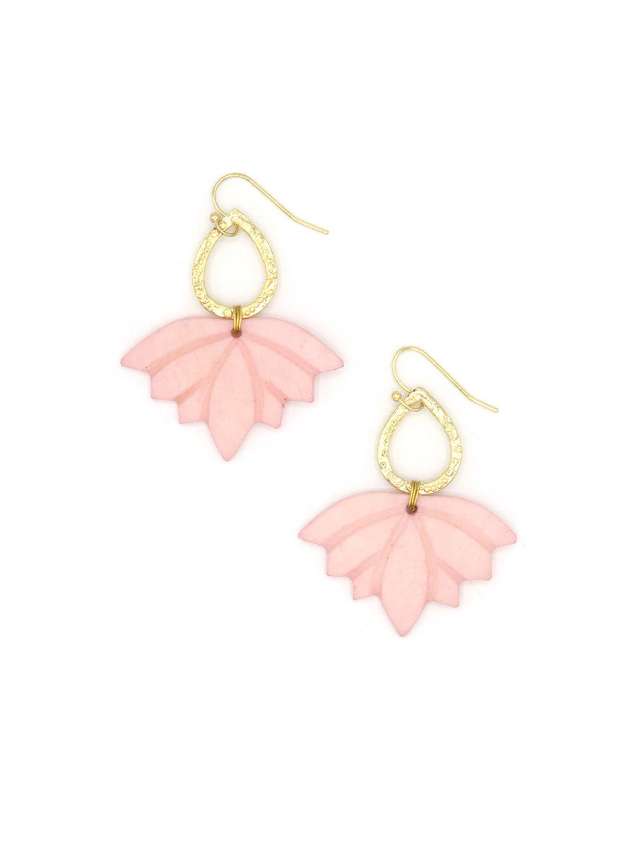 large pink lotus earrings_Fair Anita