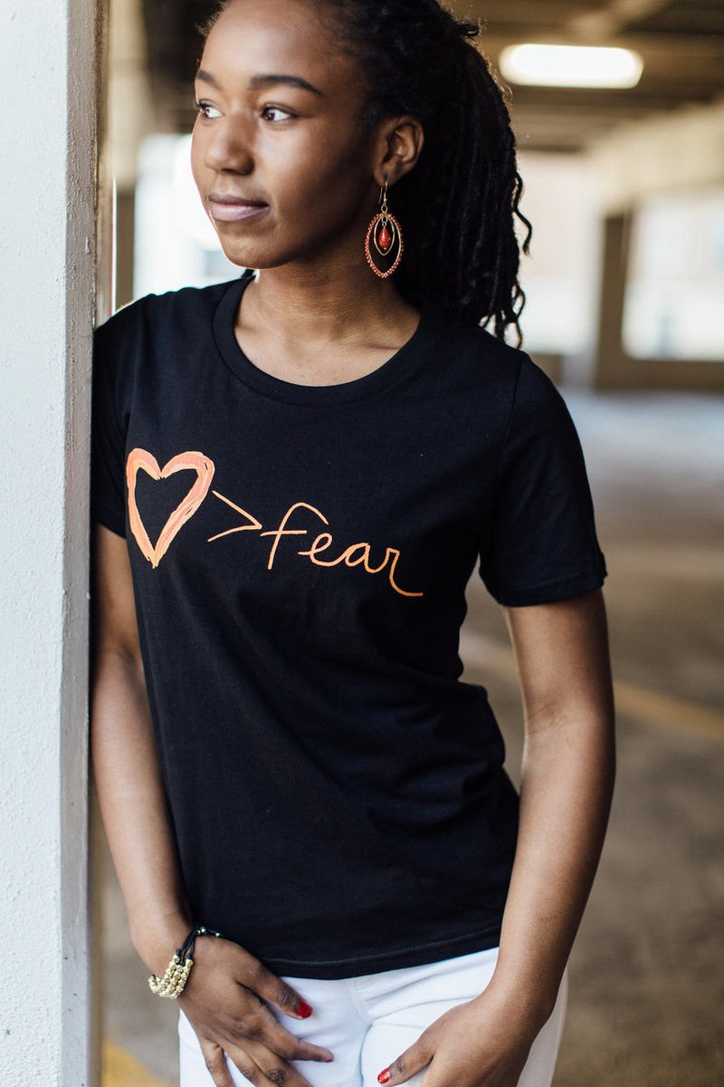 Love trumps fear organic cotton tee | Fair Anita