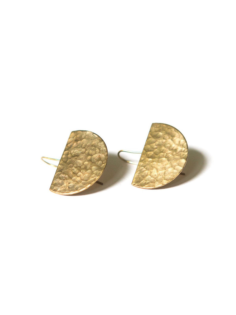 half circle brass drop earrings | Fair Anita
