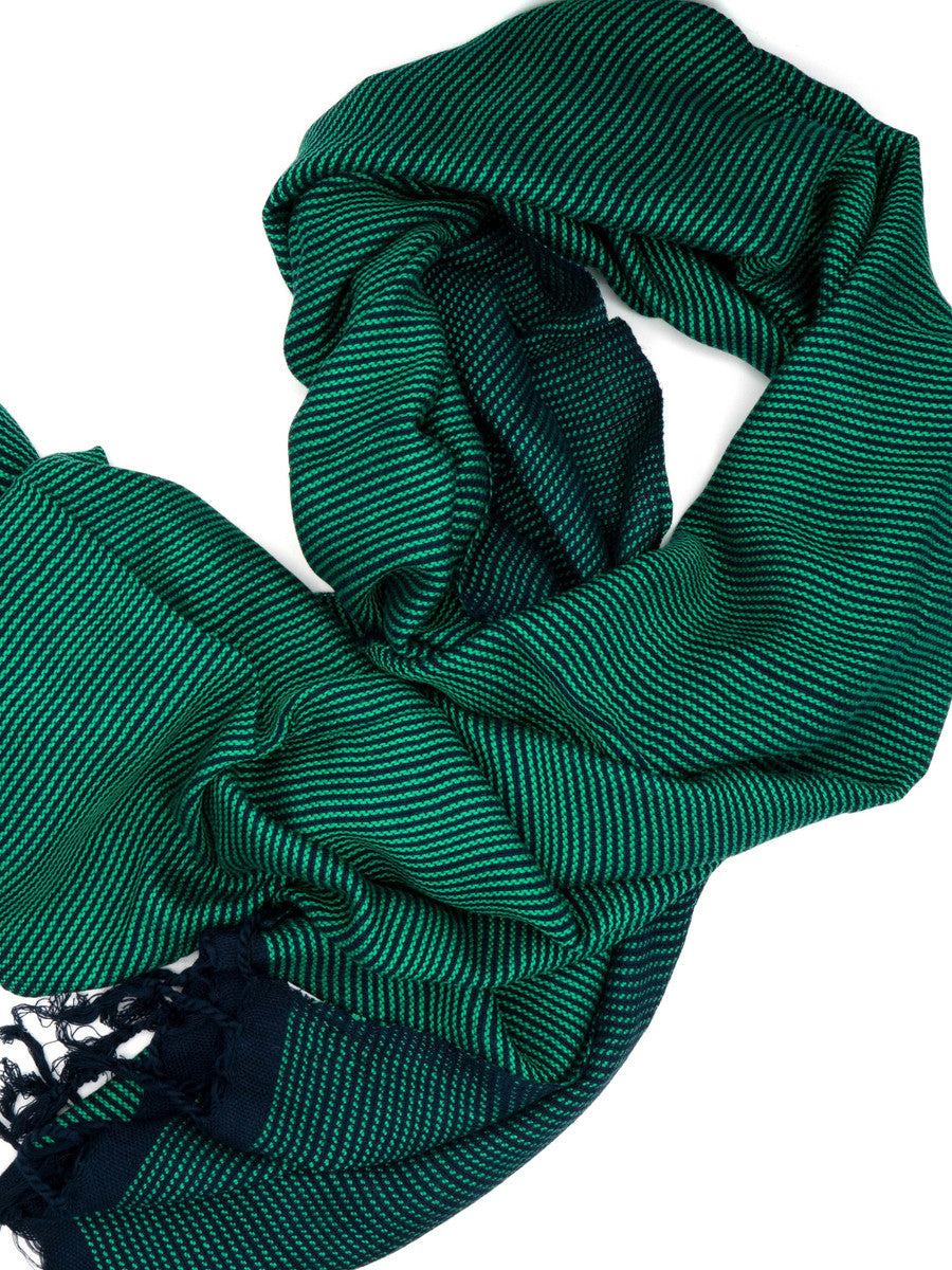 bright green and blue checkered scarf_Fair Anita
