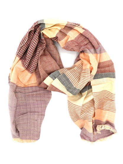 dusty pink stripe scarf ethical | Fair Anita