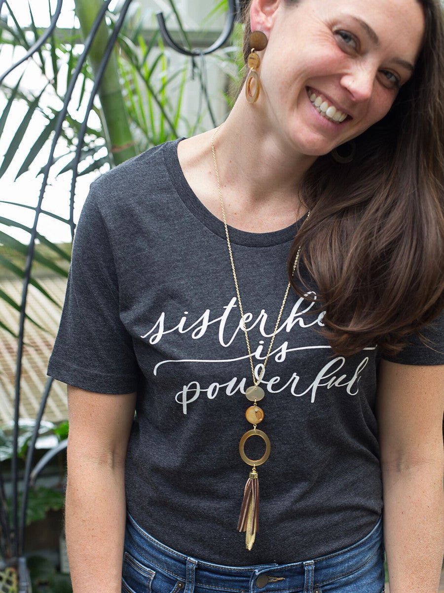 Natural materials tassel necklace | Fair Anita