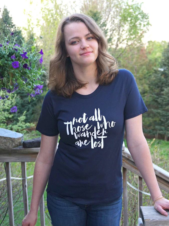 Not all those who wander are lost tshirt | Fair Anita
