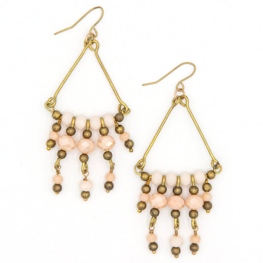 Jungle Orchid Glass Earrings