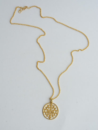 Recycled brass pendant necklace | Fair Anita
