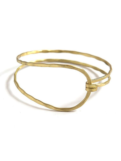 front clasp loop bracelet brass | Fair Anita