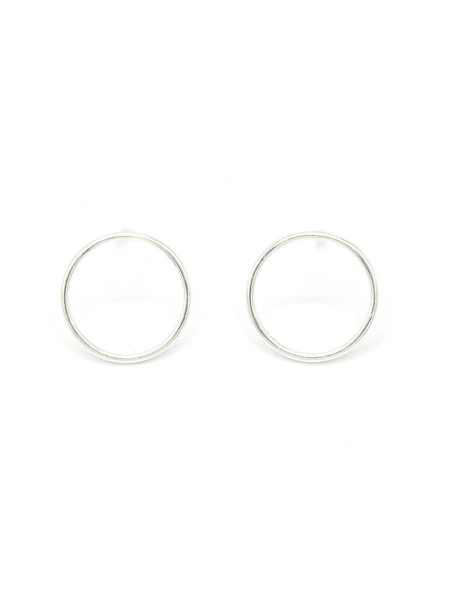 open circle studs in sterling silver | Fair Anita