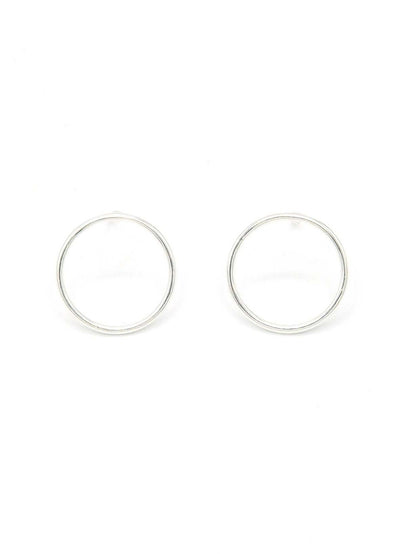 open circle studs in sterling silver | Fair Anita