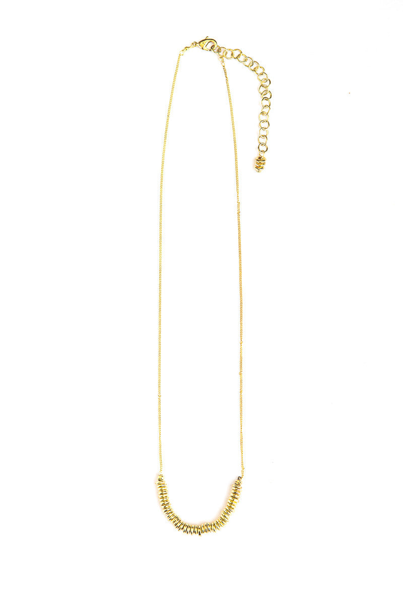Short fair trade necklace in gold | Fair Anita