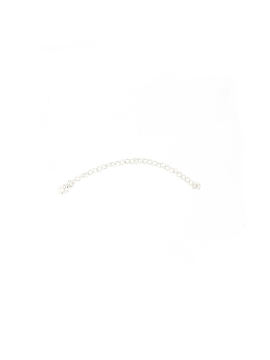 VANBARIS Extenders Chain Necklace Rose Gold Plated Sterling Silver Extender for Necklaces Lobster Claw Clasps Chain Extender Necklace 3 P