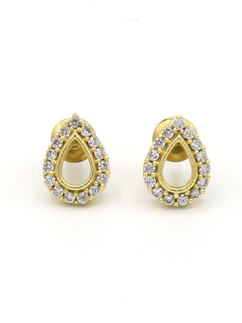 Tiny Sparkle Teardrop Studs | Fair Anita