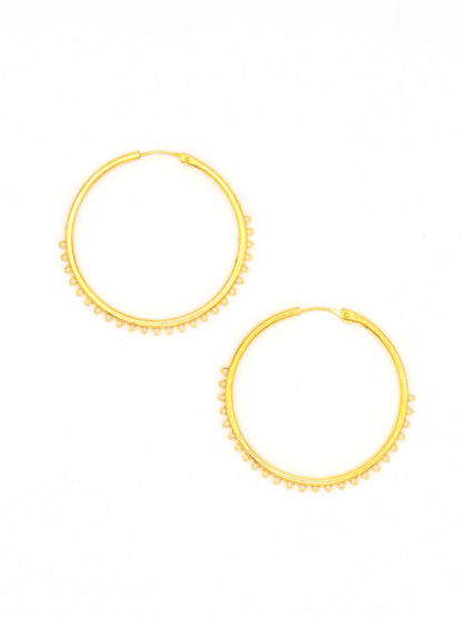 oversized edgy Hoop Earrings - Gold | Fair Anita