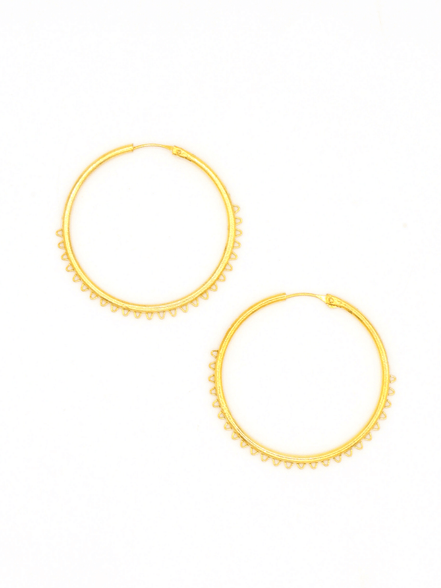 Buy 1 Gram Gold Guaranteed Jewellery Plain Gold Ring Design Hoop Earrings  for Women