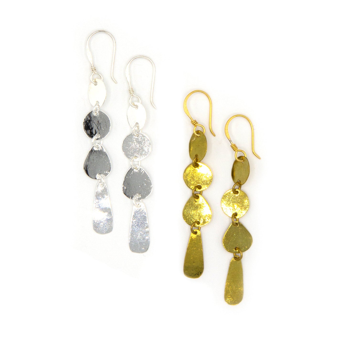 Stacked Pebble Earrings