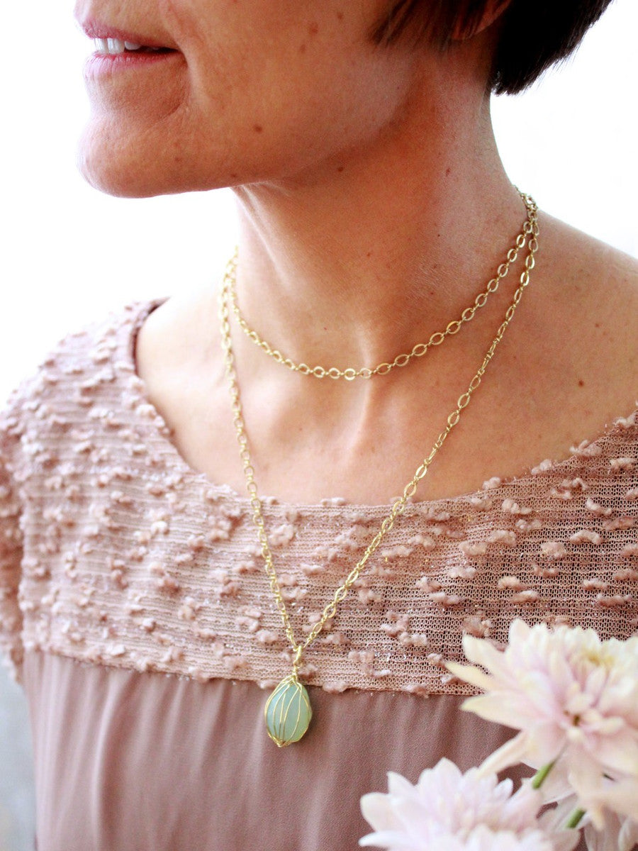 Buy Threads of Lotus Long Necklace in Pink Enamel Online in India | Zariin