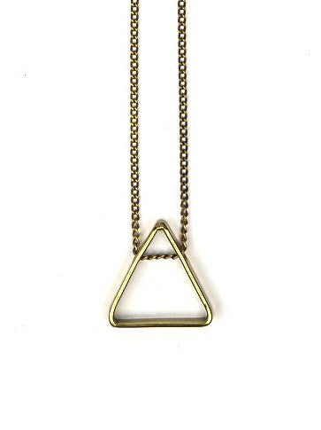Long fair trade triangle necklace | Fair Anita