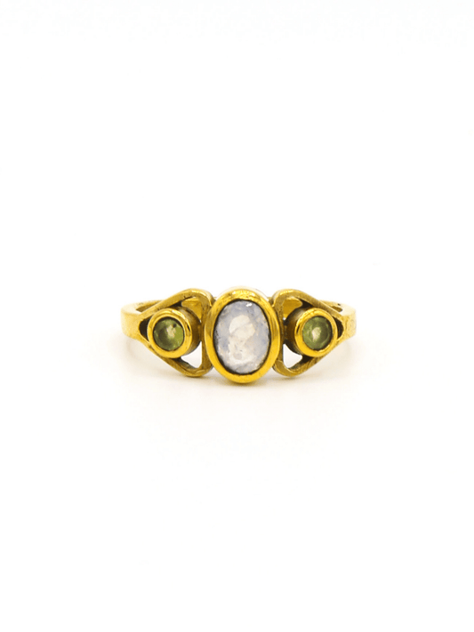 gold adjustable moonstone ring | Fair Anita