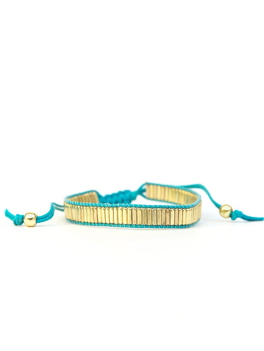 adjustable teal bracelet | Fair Anita