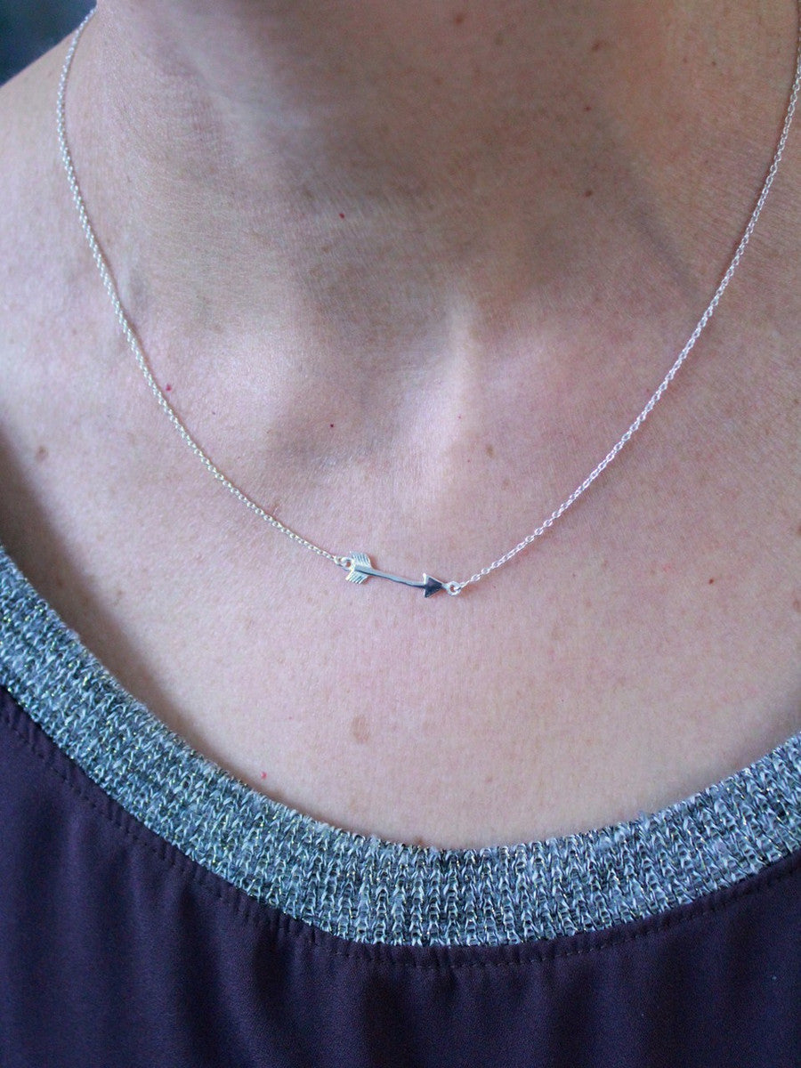 silver arrow necklace | Fair Anita