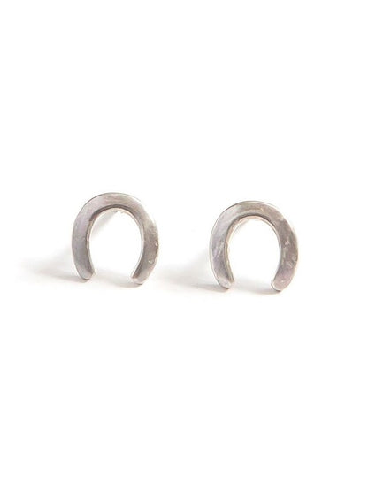 Waning Crescent Sterling Studs