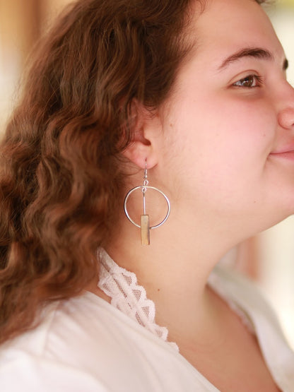 animal horn earrings silver | Fair Anita