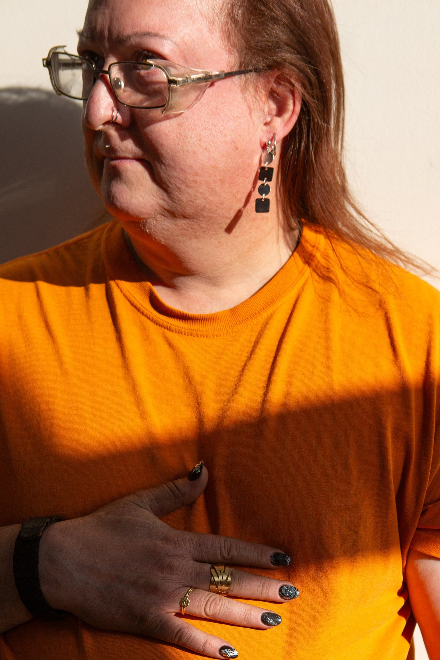Square the Circle Mismatched Earrings