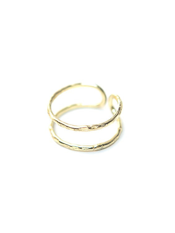 brass adjustable double ring | Fair Anita