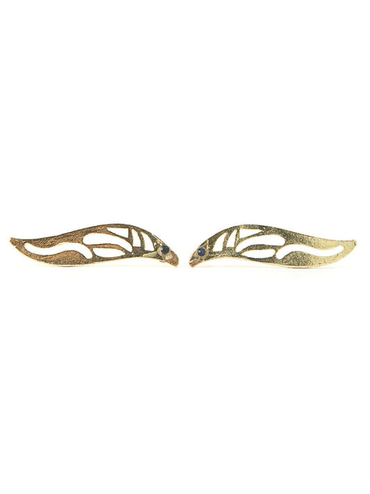 Fairy Wing Earrings - Brass
