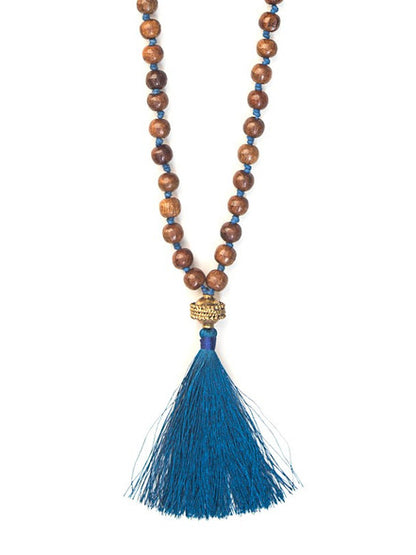 Wooden Warrior Tassel Necklace