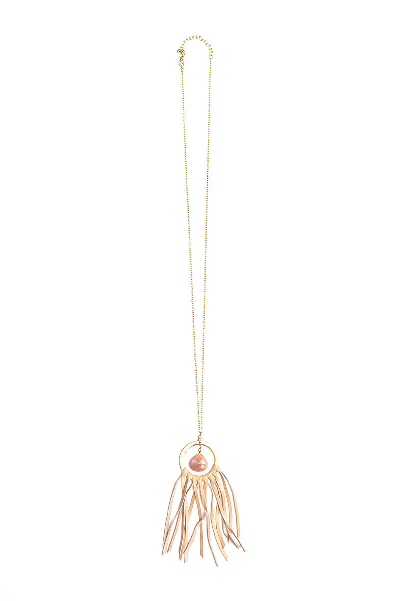long pink tassel necklace | Fair Anita