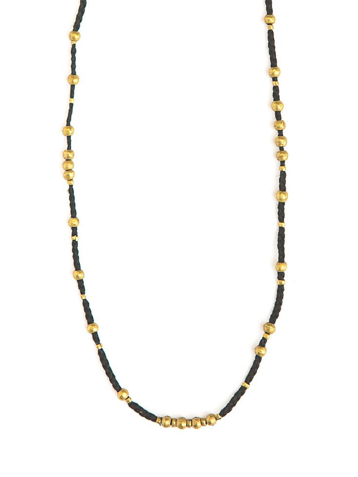 Artillery black and gold choker necklace | Fair Anita