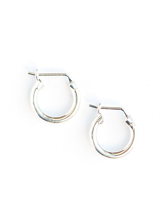 Little sterling silver hoop earrings | Fair Anita